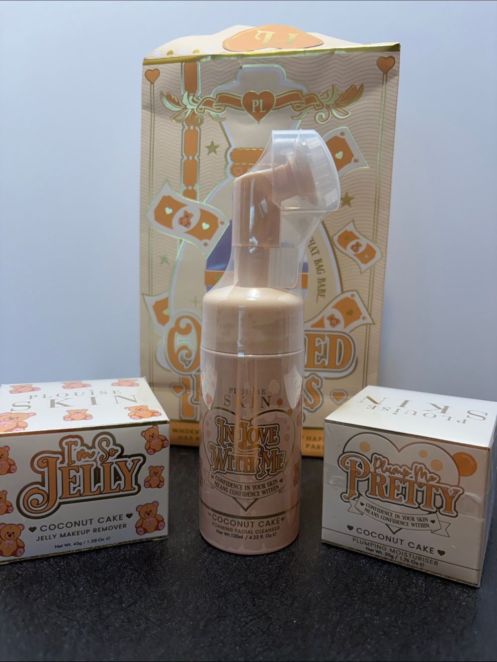 PLouise collection, moisturizer, makeup remover & facial cleanser